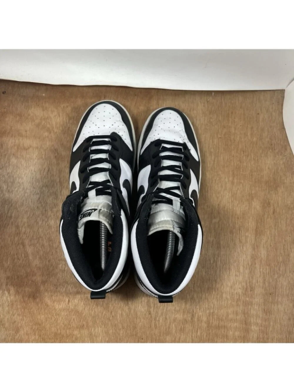Nike Dunk High Panda Black White Mens Size 10.5 Athletic Leather Shoes Sneakers